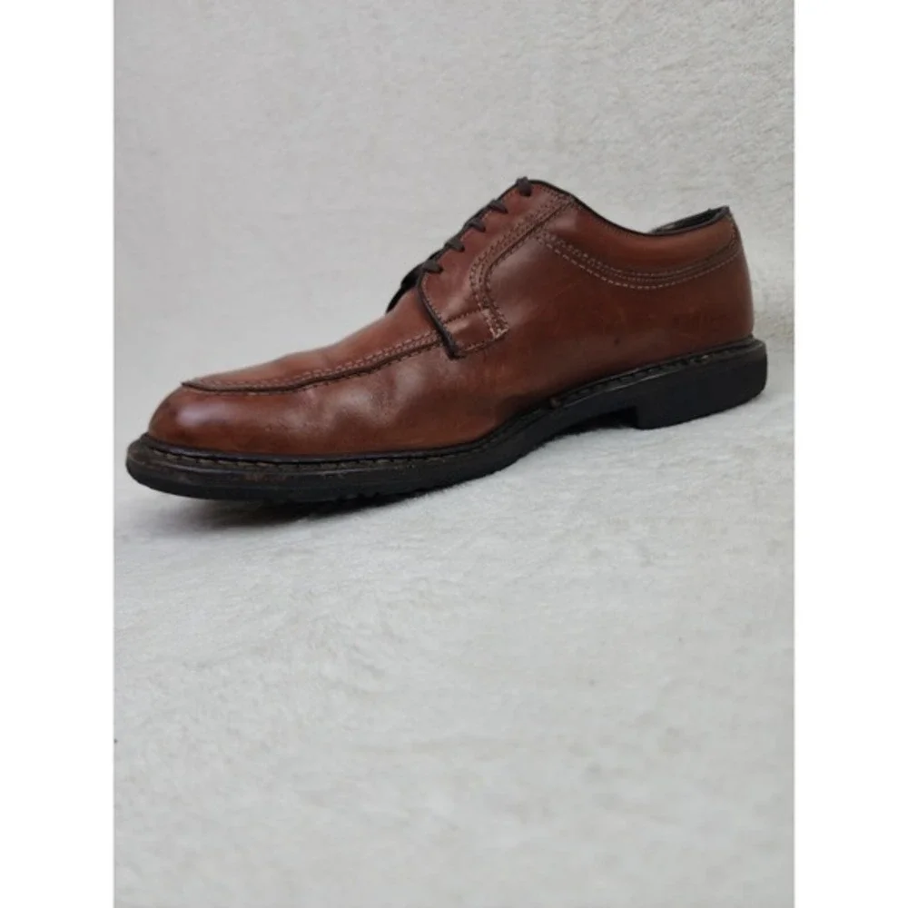 Allen Edmonds LaSalle 4398 Brown Leather‎ Split Toe Oxford Dress Shoes 12
